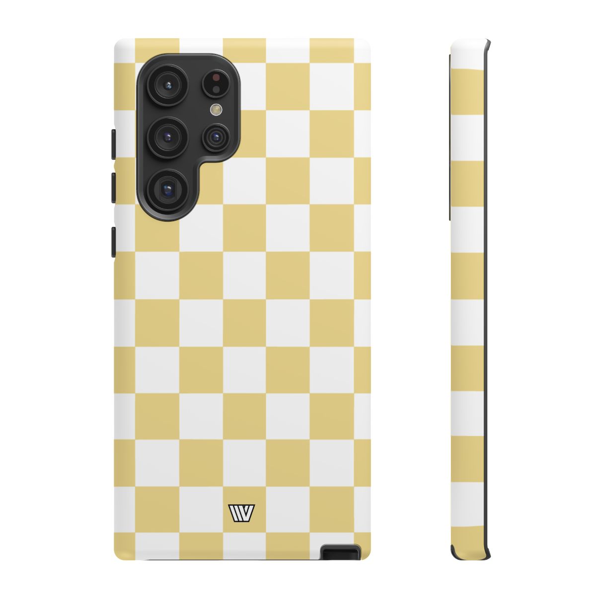 Banana Yellow Checkerboard Tough Phone Case