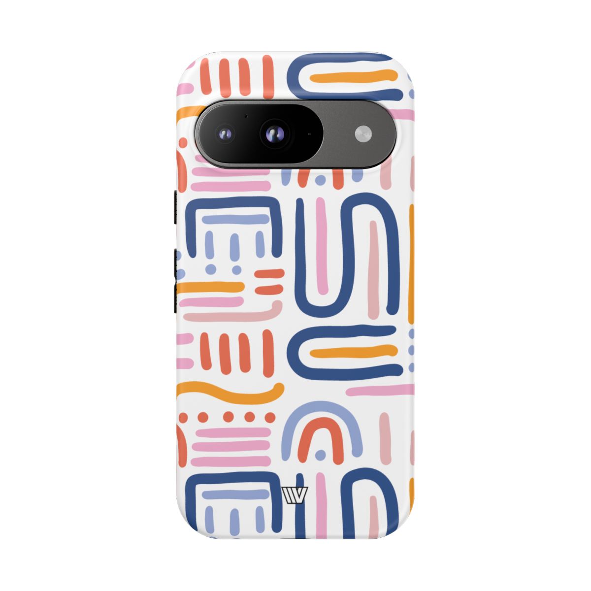 Tough Phone Case Dual-Layer Protection MEMPHIS BOLD LINES