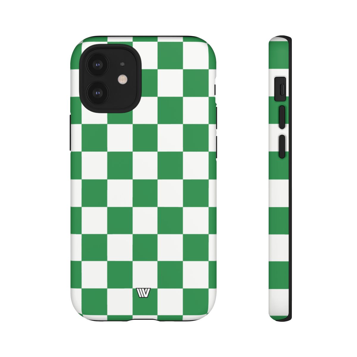Green White Checkerboard Tough Phone Case