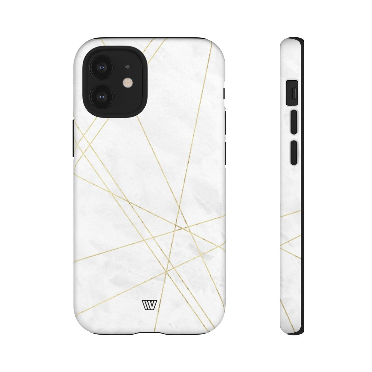 Tough Phone Case Impact Resistant Dual-Layer Shell GOLD LINES