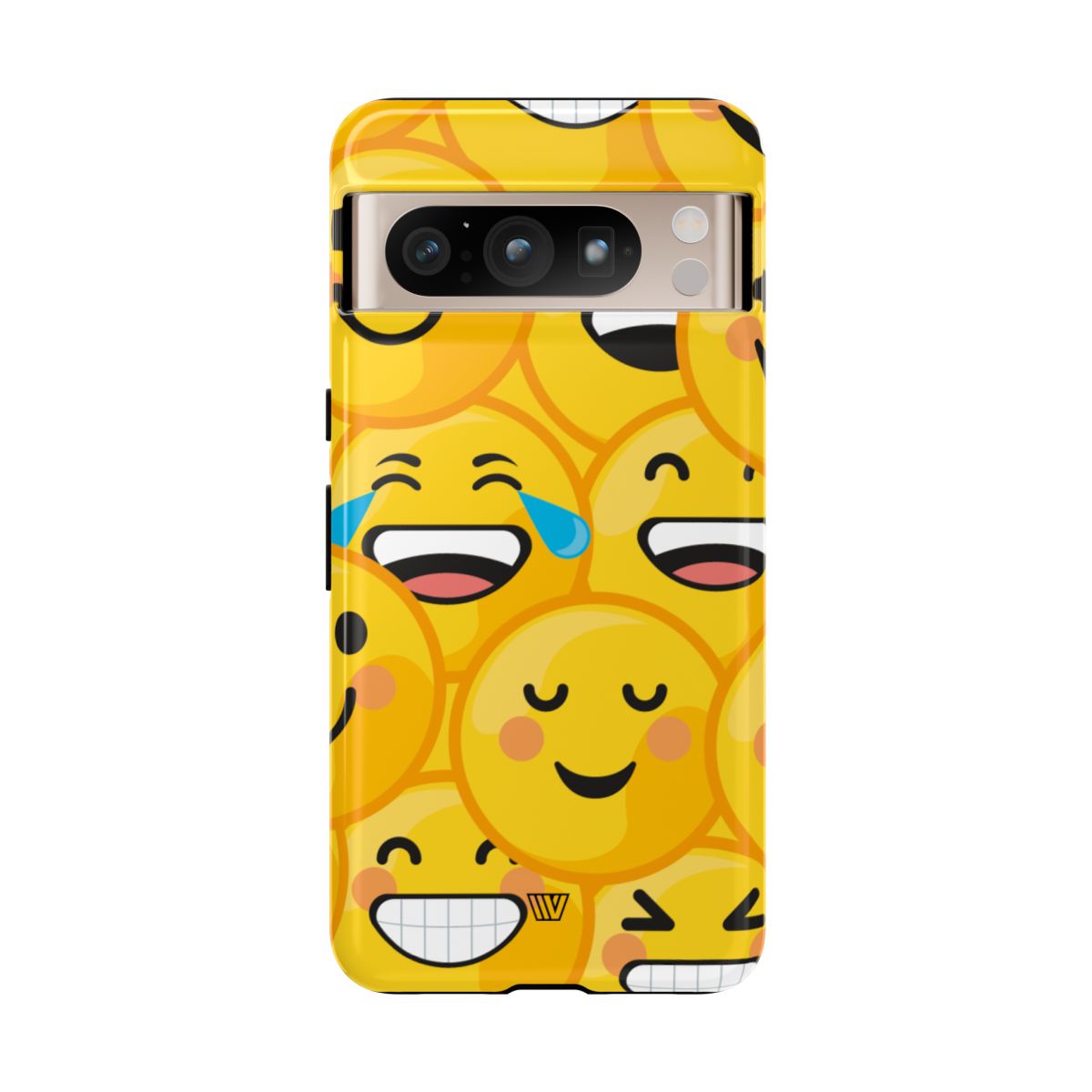 Tough Phone Case Impact-Resistant Dual-Layer Polycarbonate EMOJI FACES