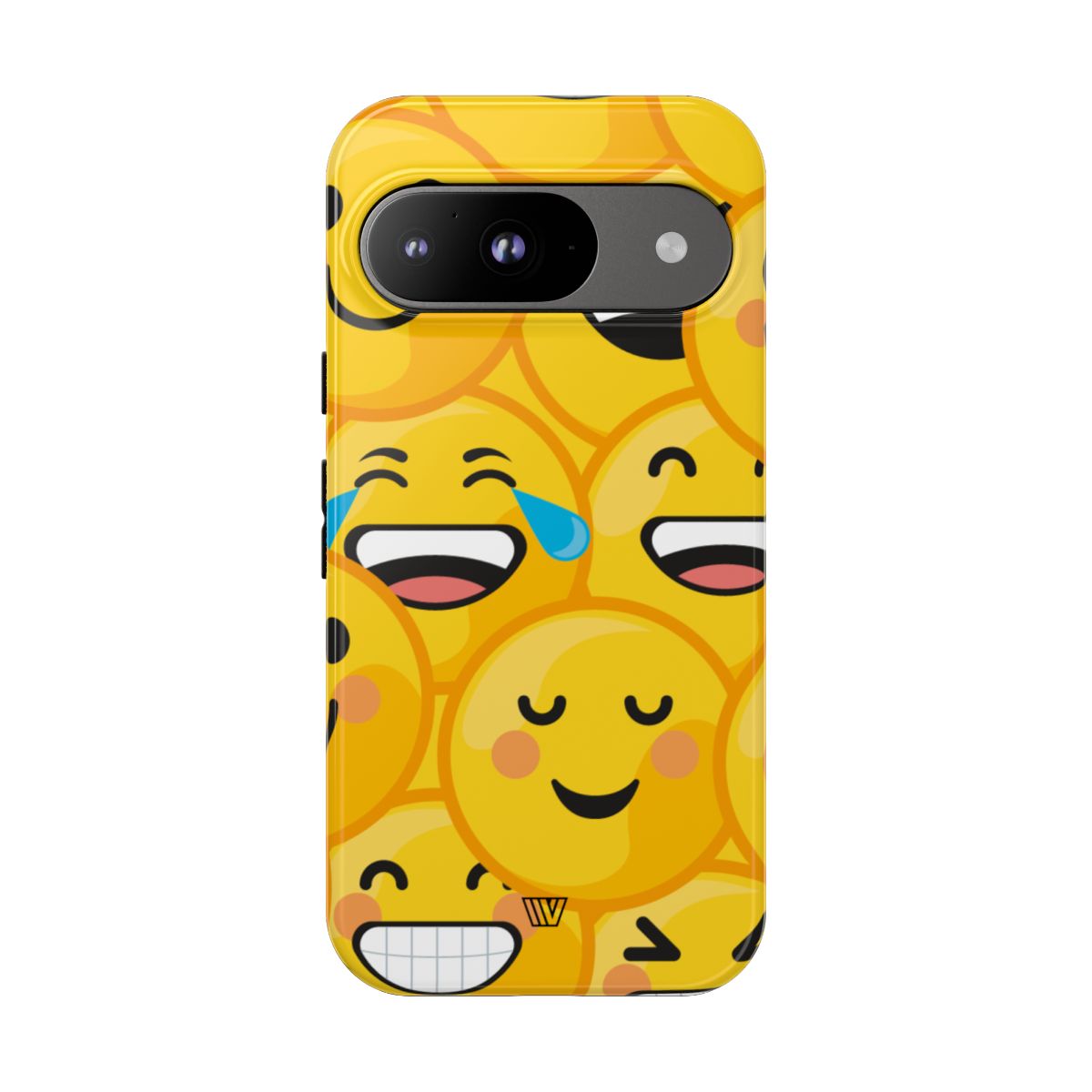 Tough Phone Case Impact-Resistant Dual-Layer Polycarbonate EMOJI FACES