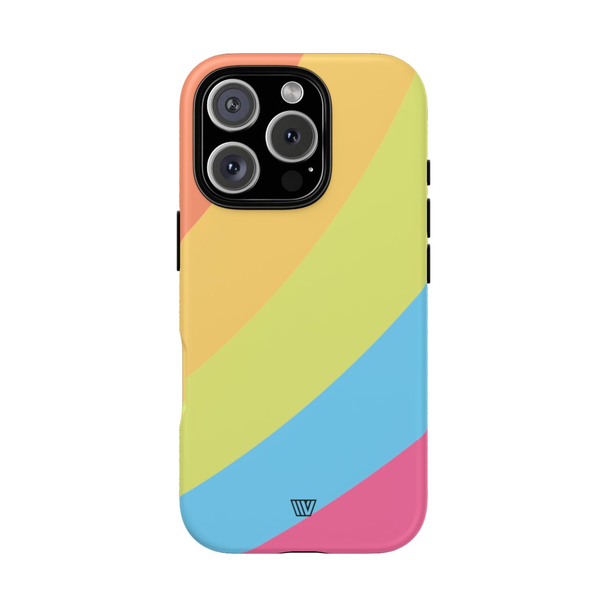 Neon Rainbow Tough Phone Case Dual-Layer Protective Shell