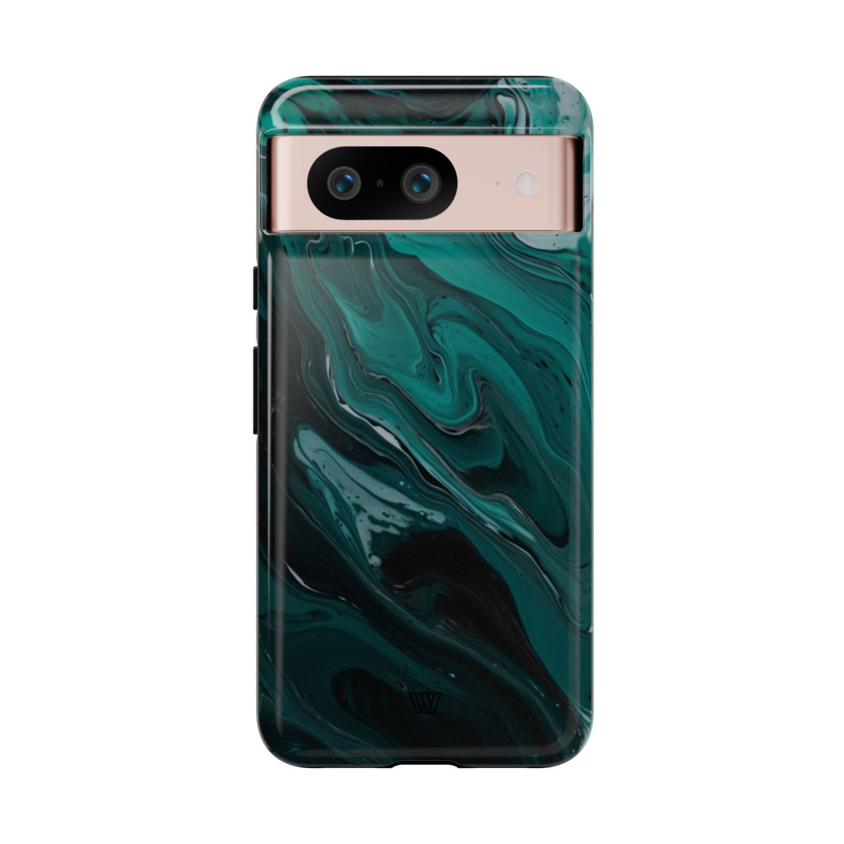 Teal Paint Swirl Tough Phone Case