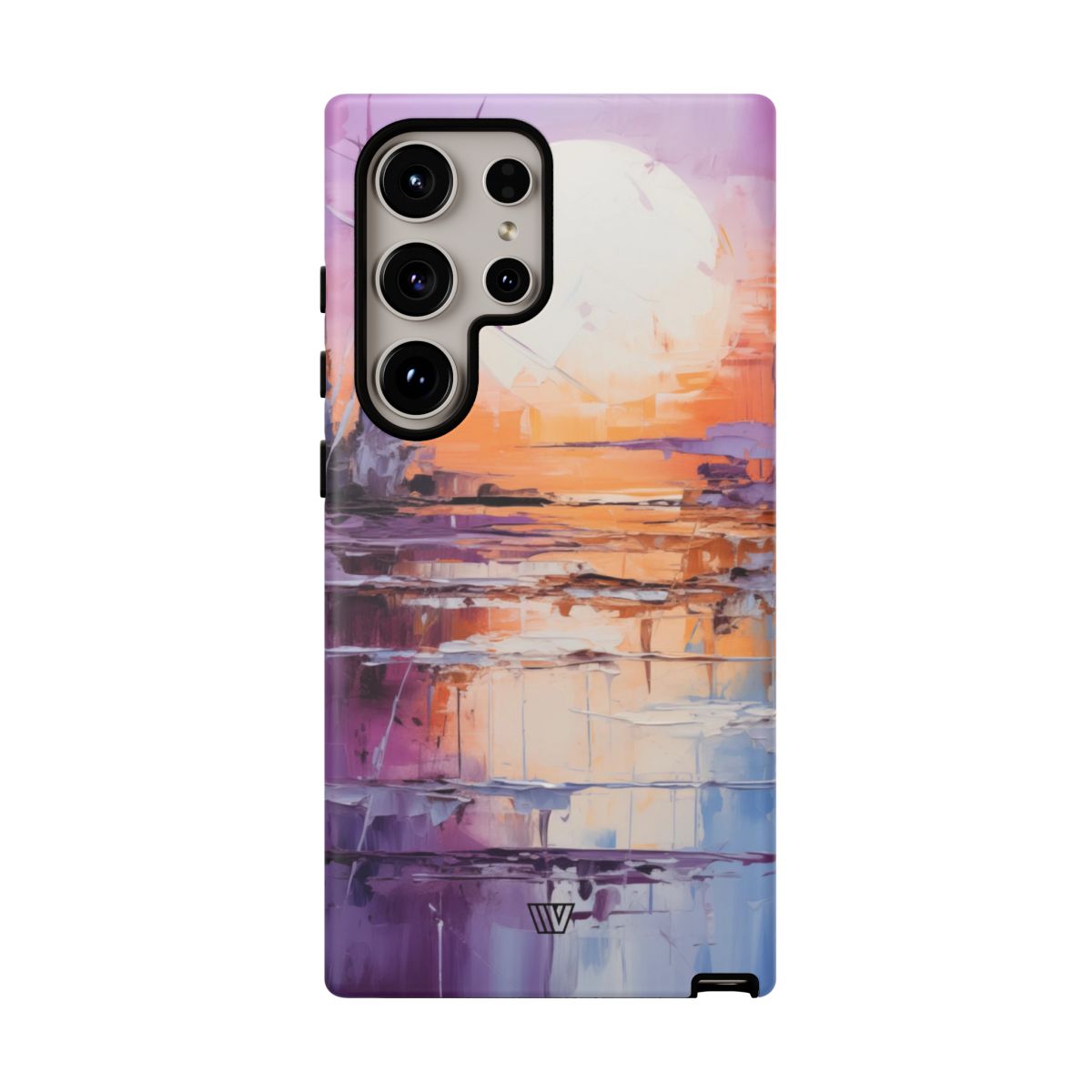 Acrylic Sunset Tough Phone Case Dual-Layer Protection