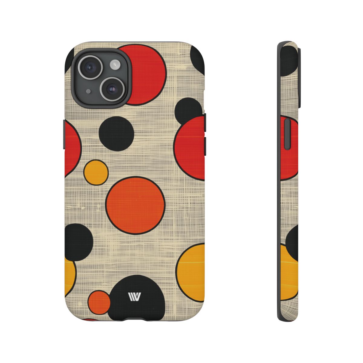 Tough Phone Case Mid-Century Dots Protective Cover