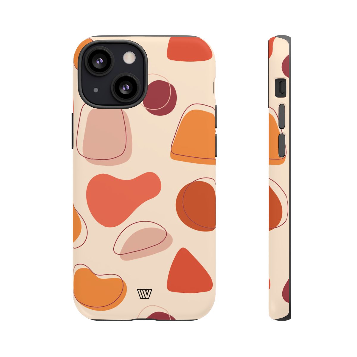 Tough Impact-Resistant Phone Case with Dual Layer WARM SHAPES