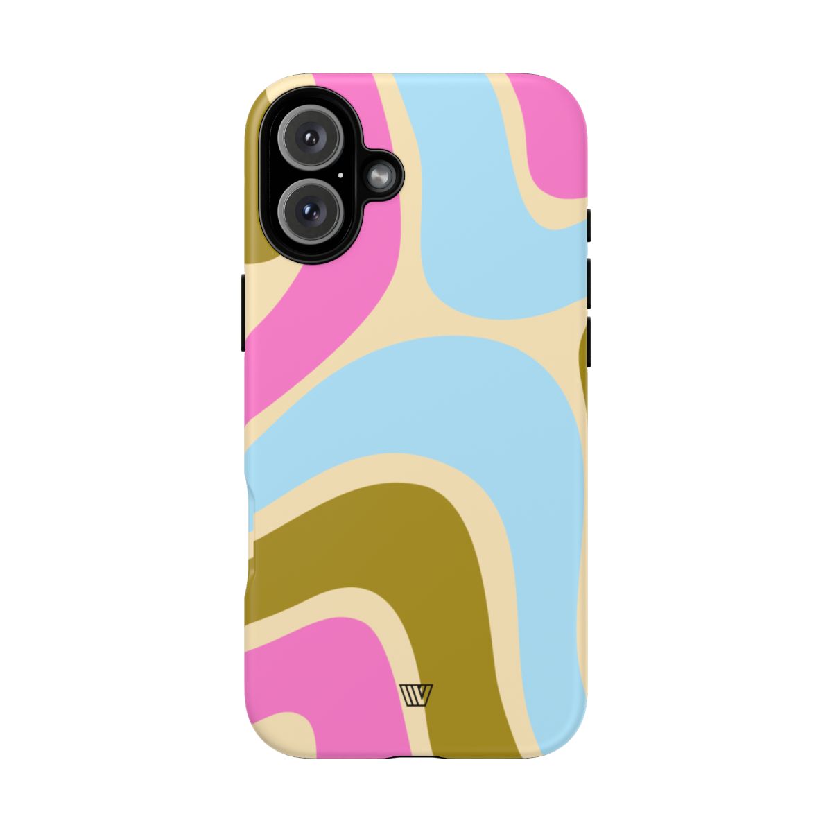 Tough Phone Case Large Groovy Waves Polycarbonate Shell