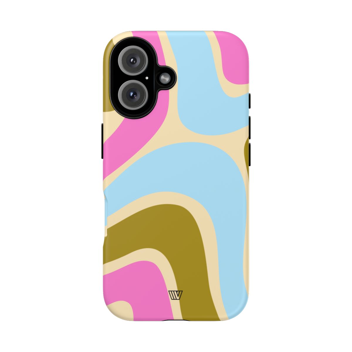 Tough Phone Case Large Groovy Waves Polycarbonate Shell