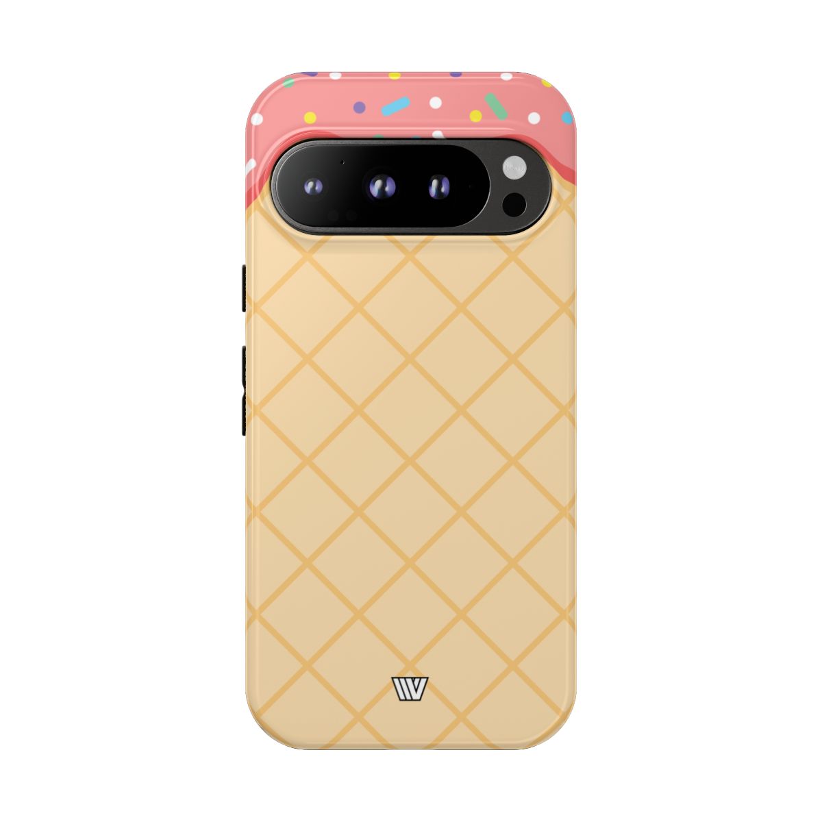 Ice Cream Cone Tough Phone Case Dual-Layer Protection