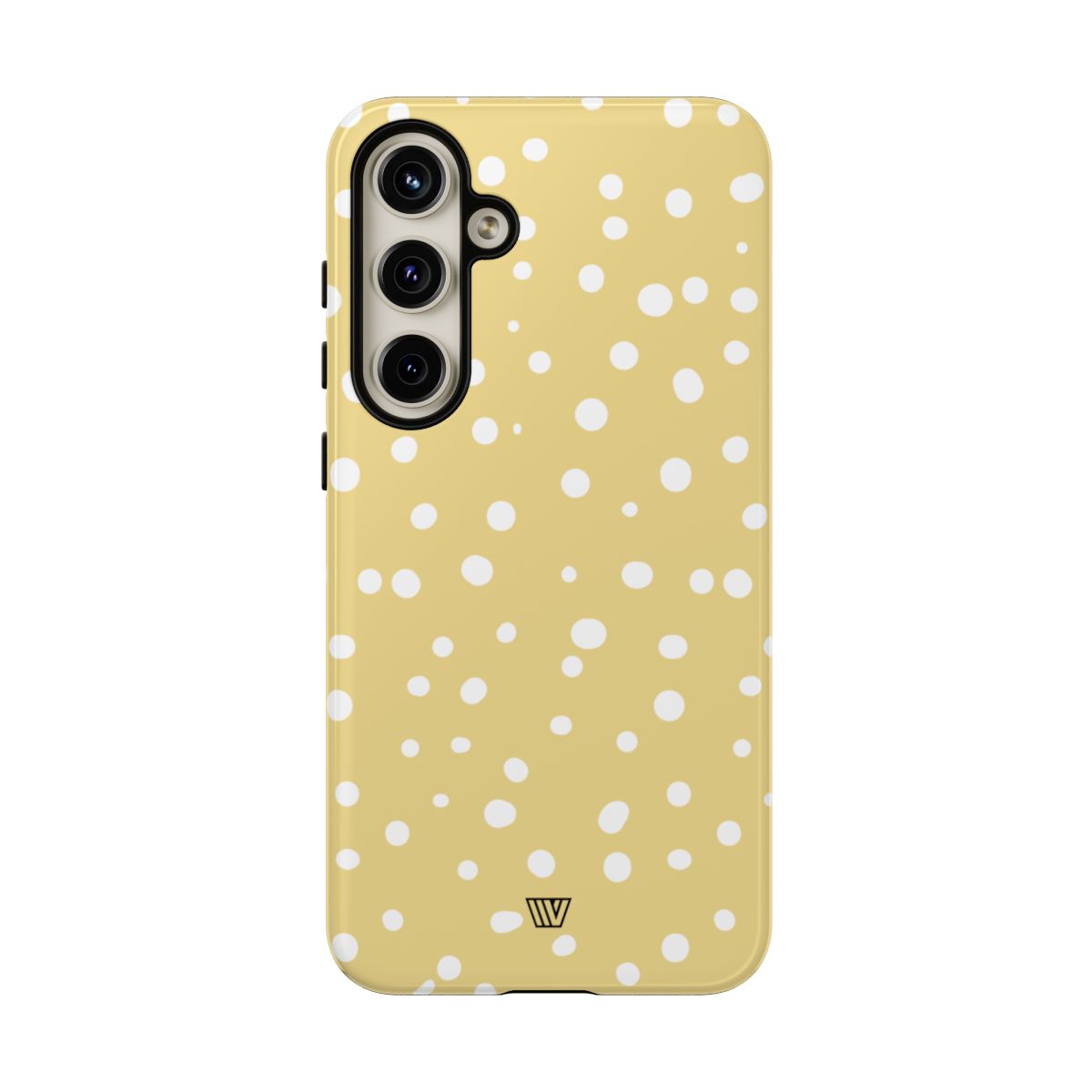 Muted Yellow Dots Tough Phone Case with Impact-Resistant Design