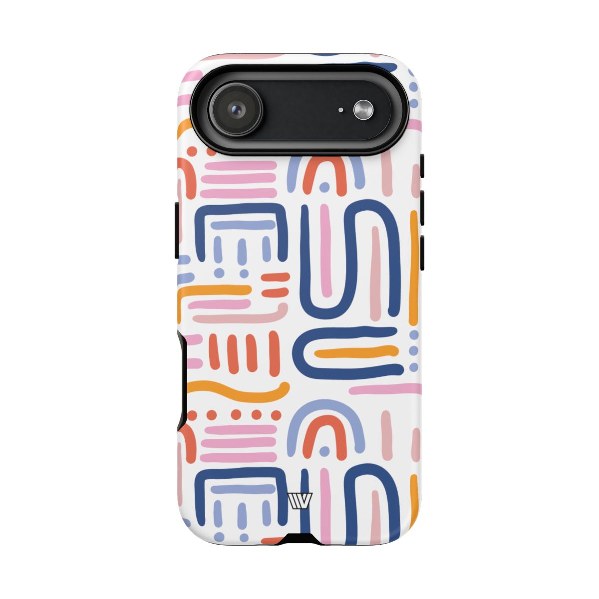Tough Phone Case Dual-Layer Protection MEMPHIS BOLD LINES