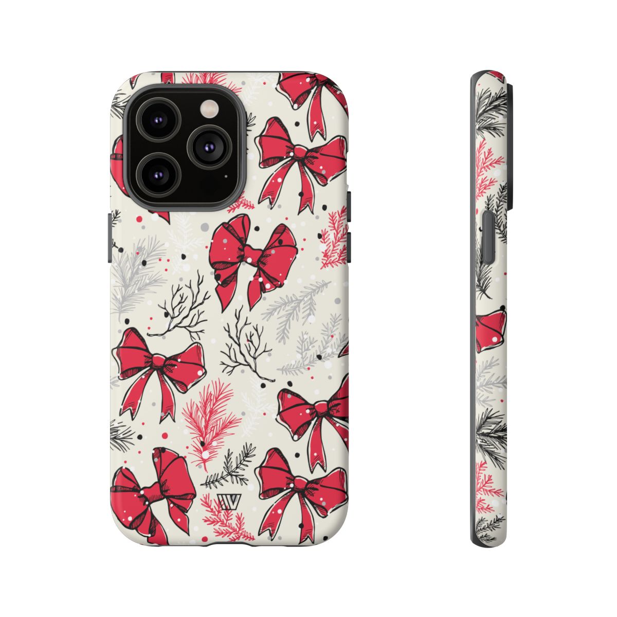 Tough Phone Case Impact-Resistant Dual Layer WINTER BOWS