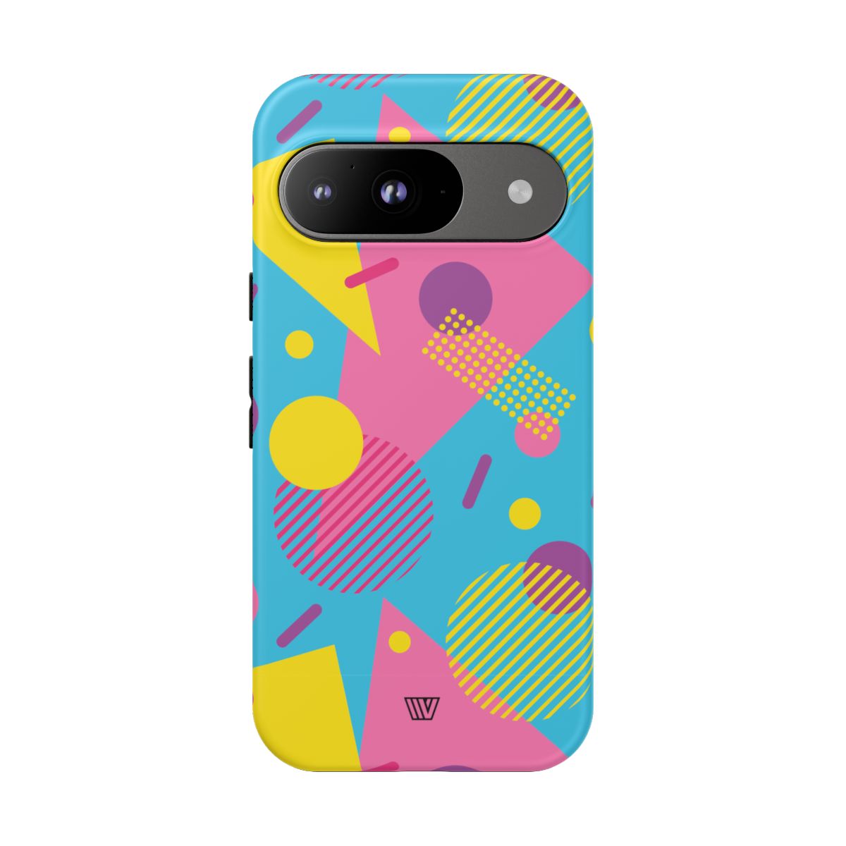 Retro Pattern Light Blue Tough Phone Case