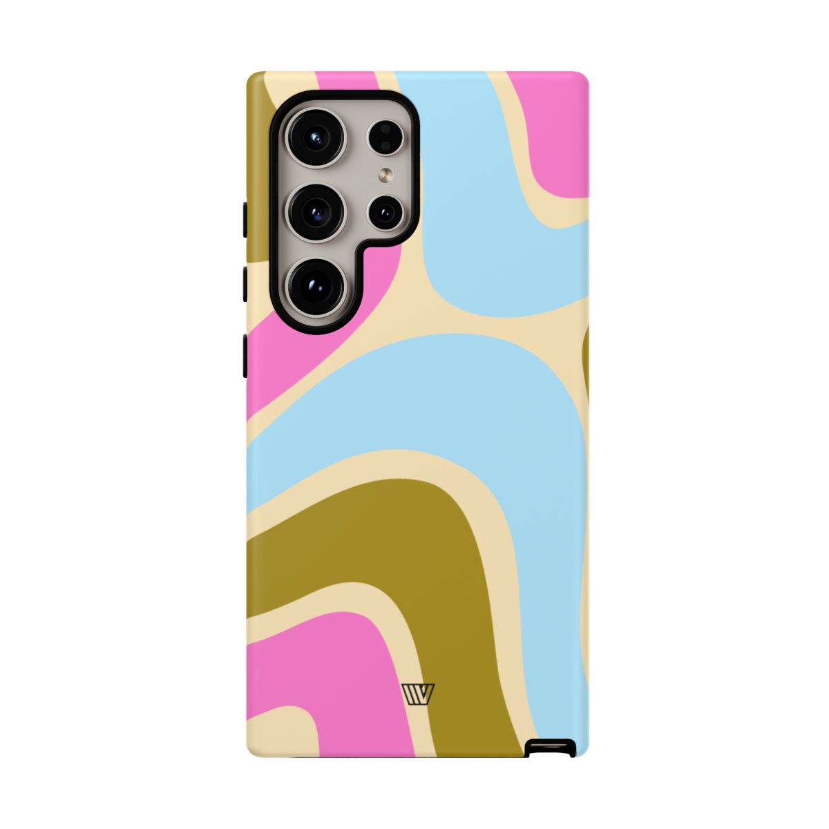 Tough Phone Case Large Groovy Waves Polycarbonate Shell