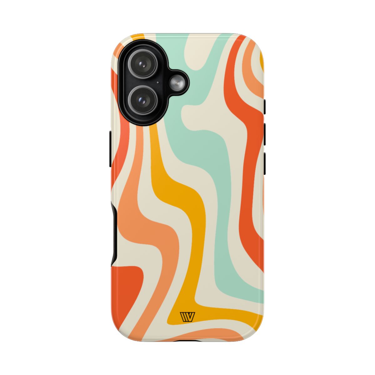 Retro Groovy Swirls Tough Phone Case