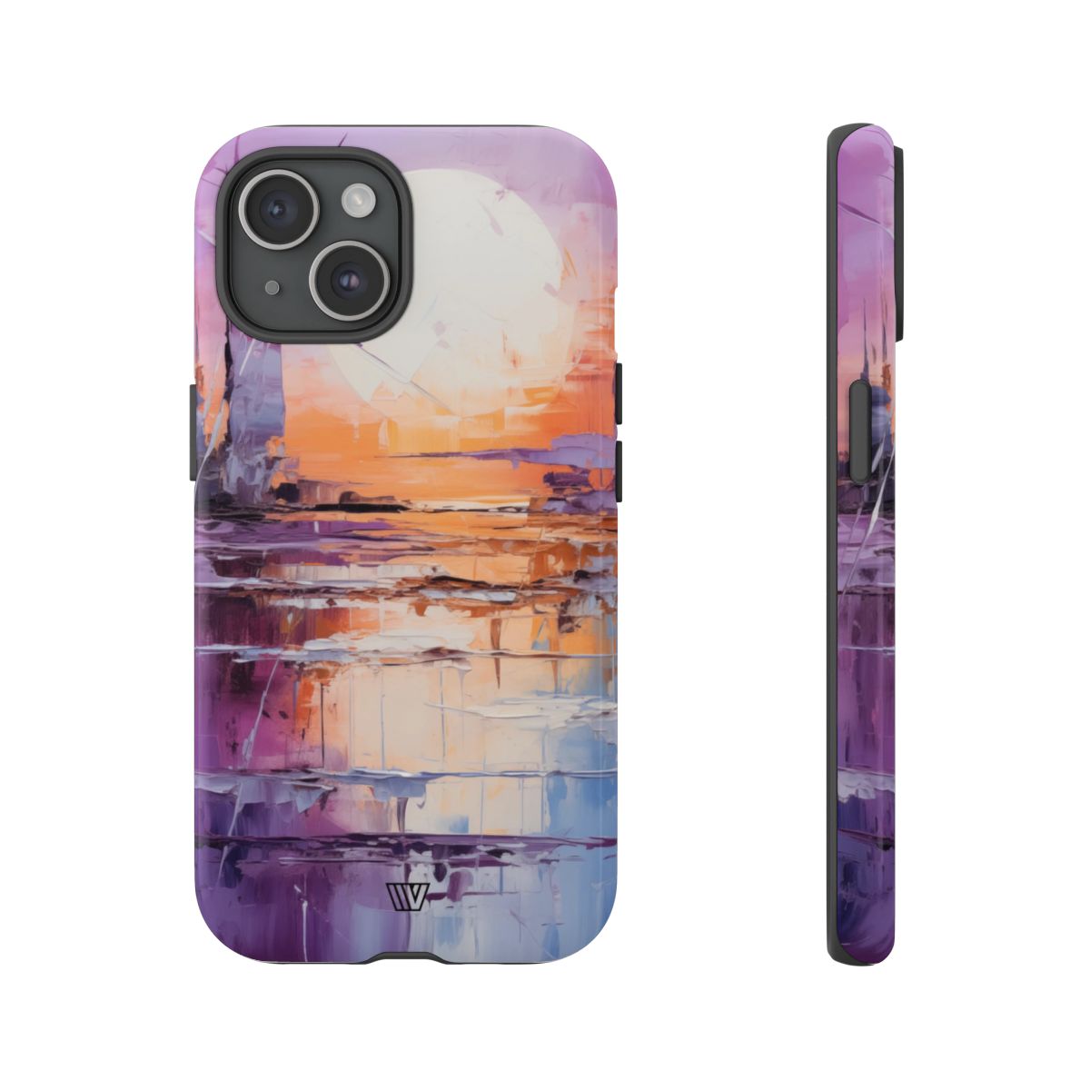 Acrylic Sunset Tough Phone Case Dual-Layer Protection