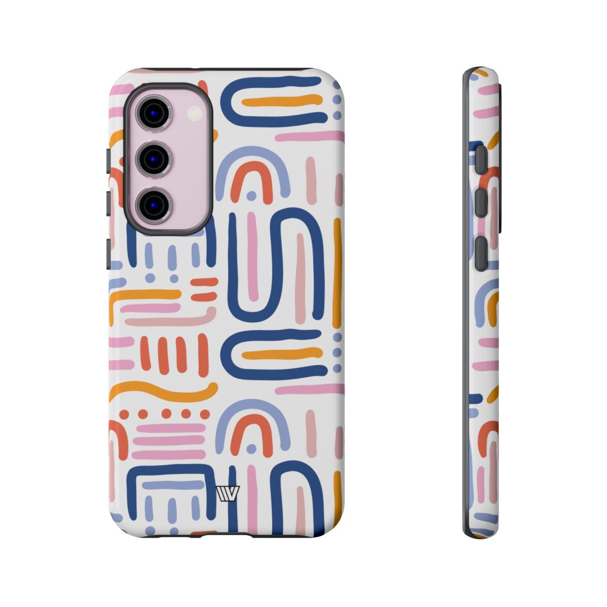 Tough Phone Case Dual-Layer Protection MEMPHIS BOLD LINES