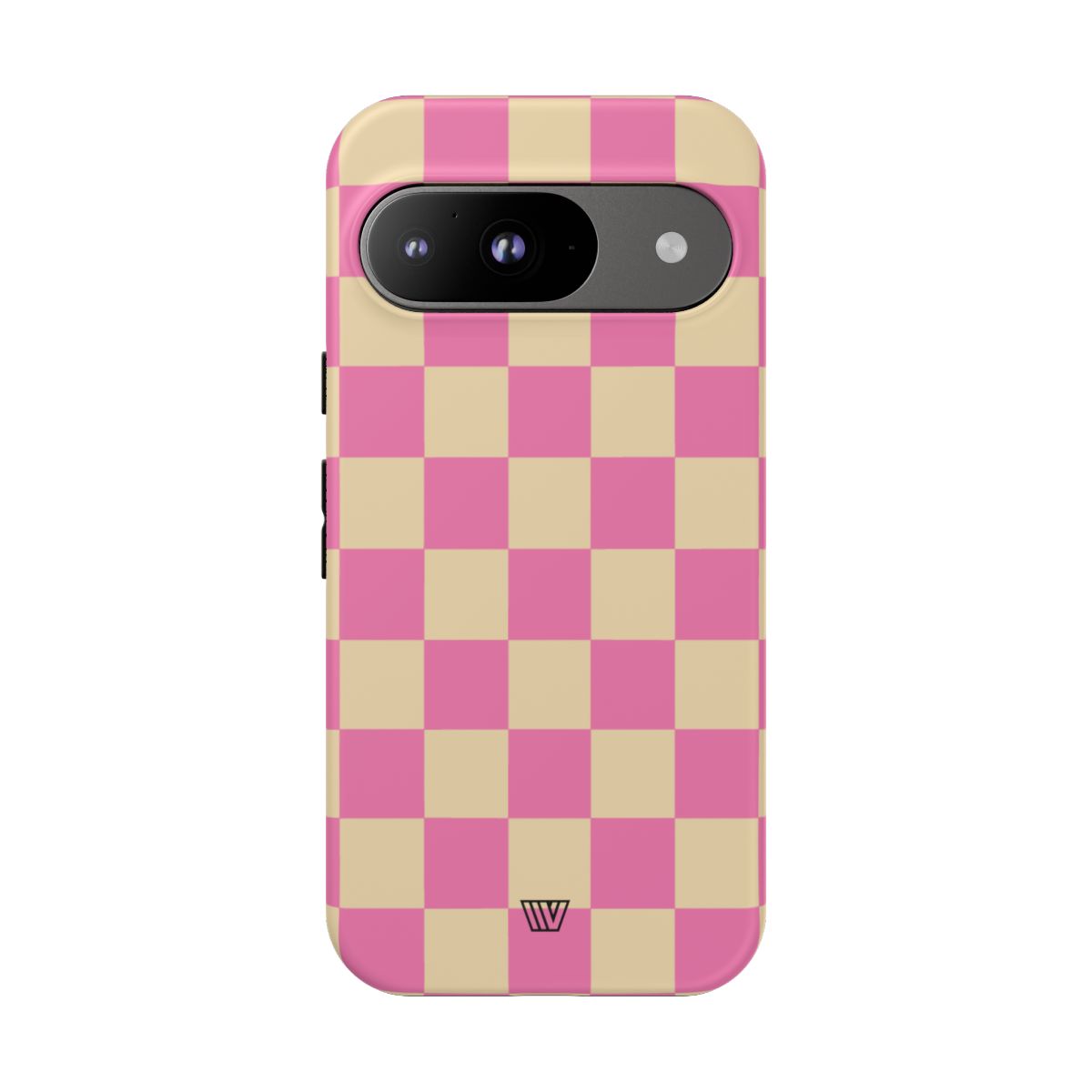 Pink Tan Checkered Tough Phone Case Trovvve