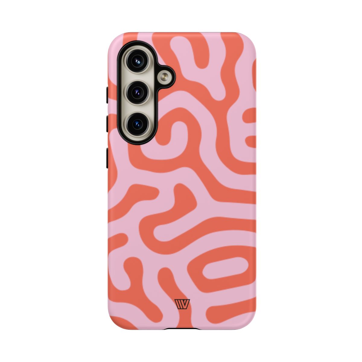 Tough Phone Case Dual-Layer Protection CORAL ORGANIC LINES