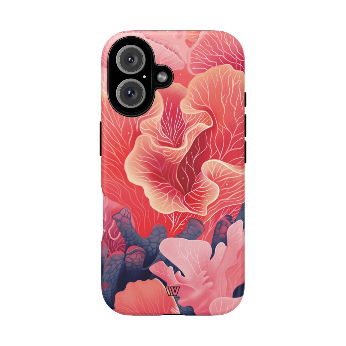 Pink Coral Tough Phone Case Dual-Layer Protection