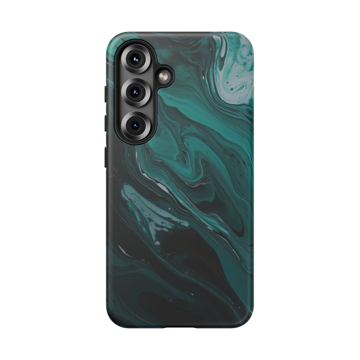 Teal Paint Swirl Tough Phone Case