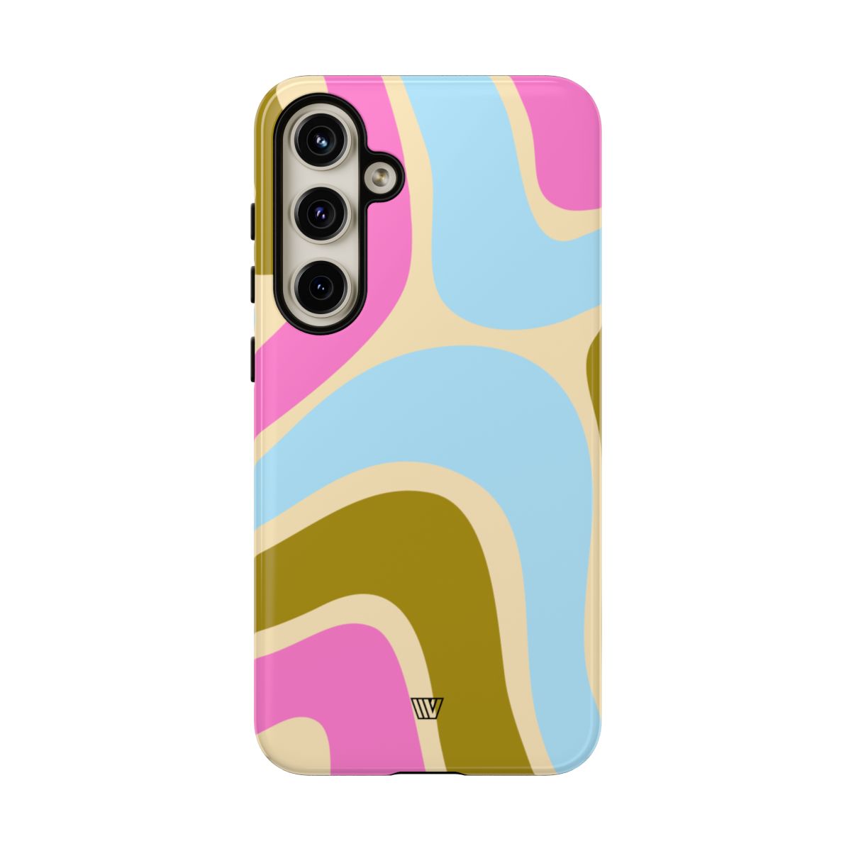 Tough Phone Case Large Groovy Waves Polycarbonate Shell