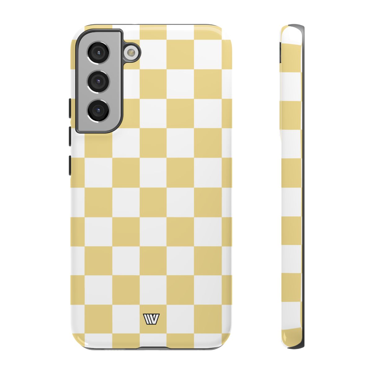 Banana Yellow Checkerboard Tough Phone Case
