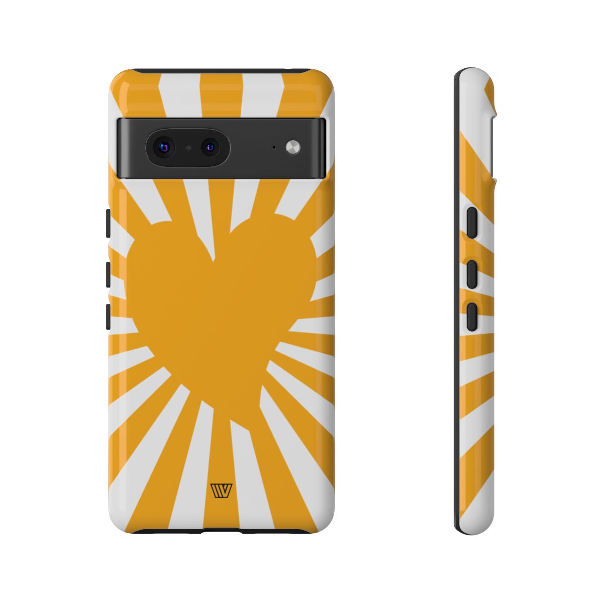 Heart Sun Rays Tough Phone Case with Impact Resistance