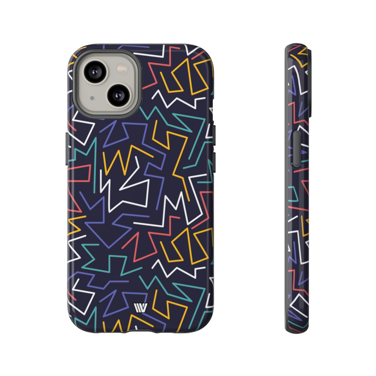 Tough Impact Resistant Phone Case ZIGZAG NIGHT