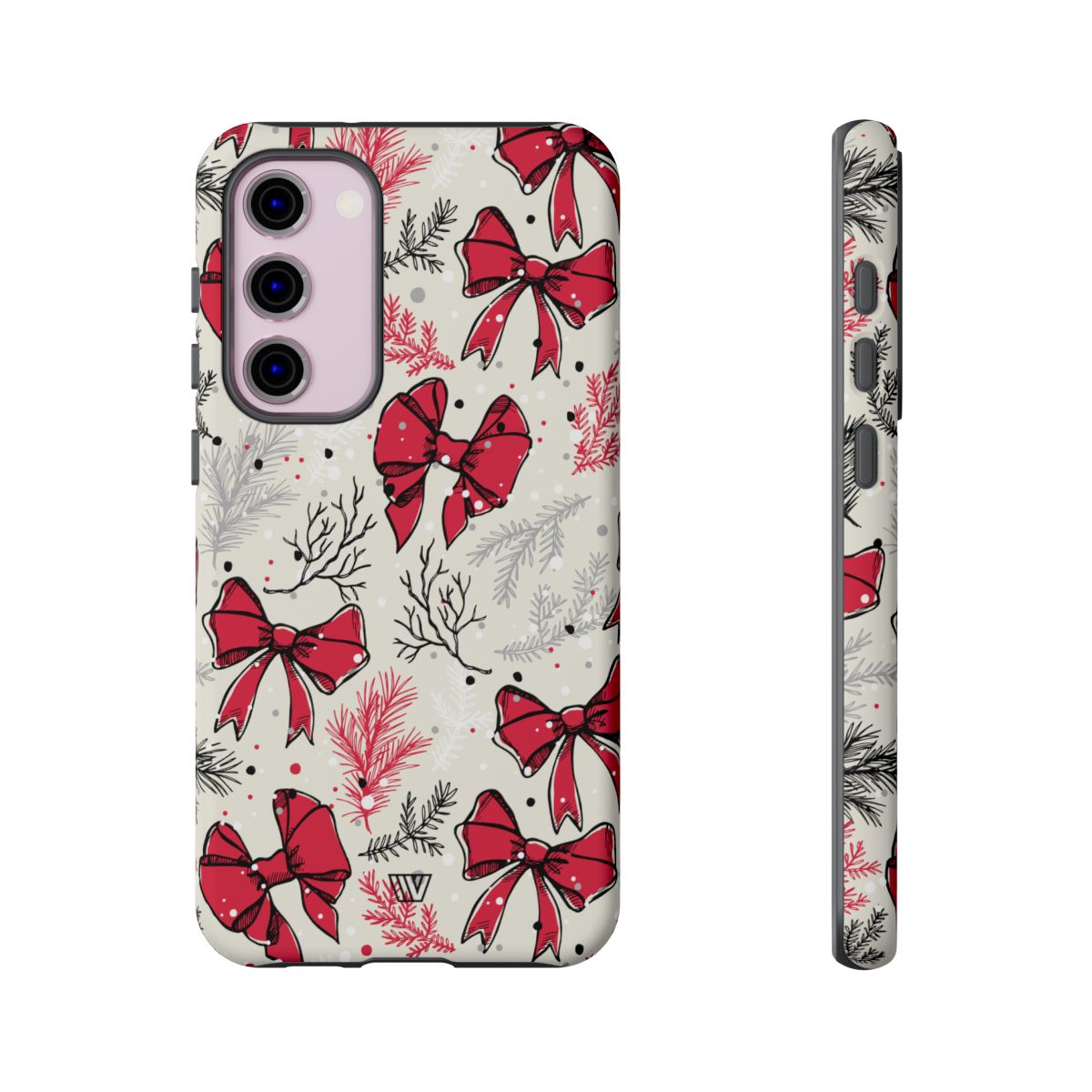 Tough Phone Case Impact-Resistant Dual Layer WINTER BOWS