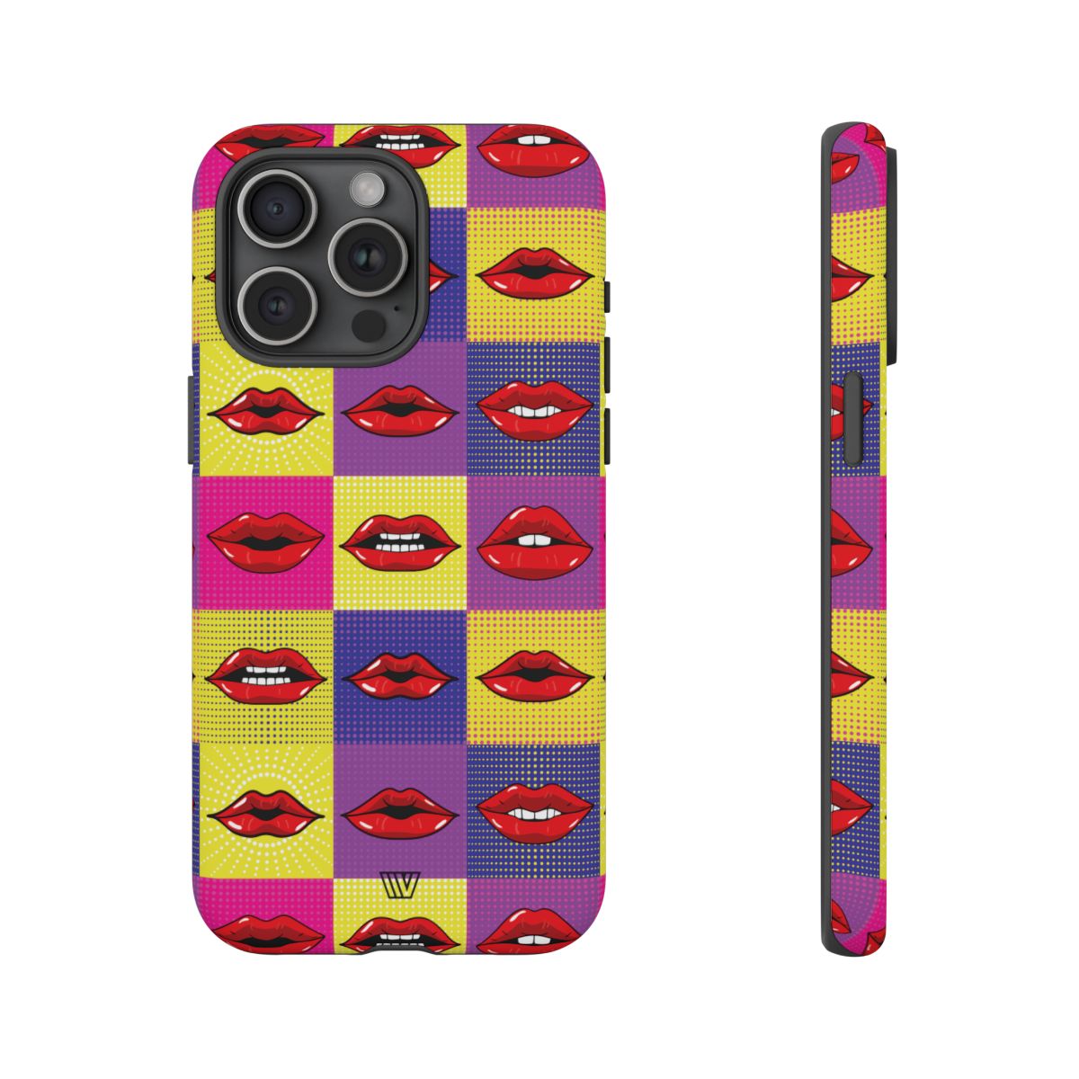 Tough Phone Case Dual-layer Protection POP ART LIPS