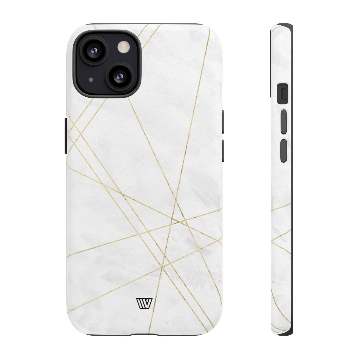 Tough Phone Case Impact Resistant Dual-Layer Shell GOLD LINES
