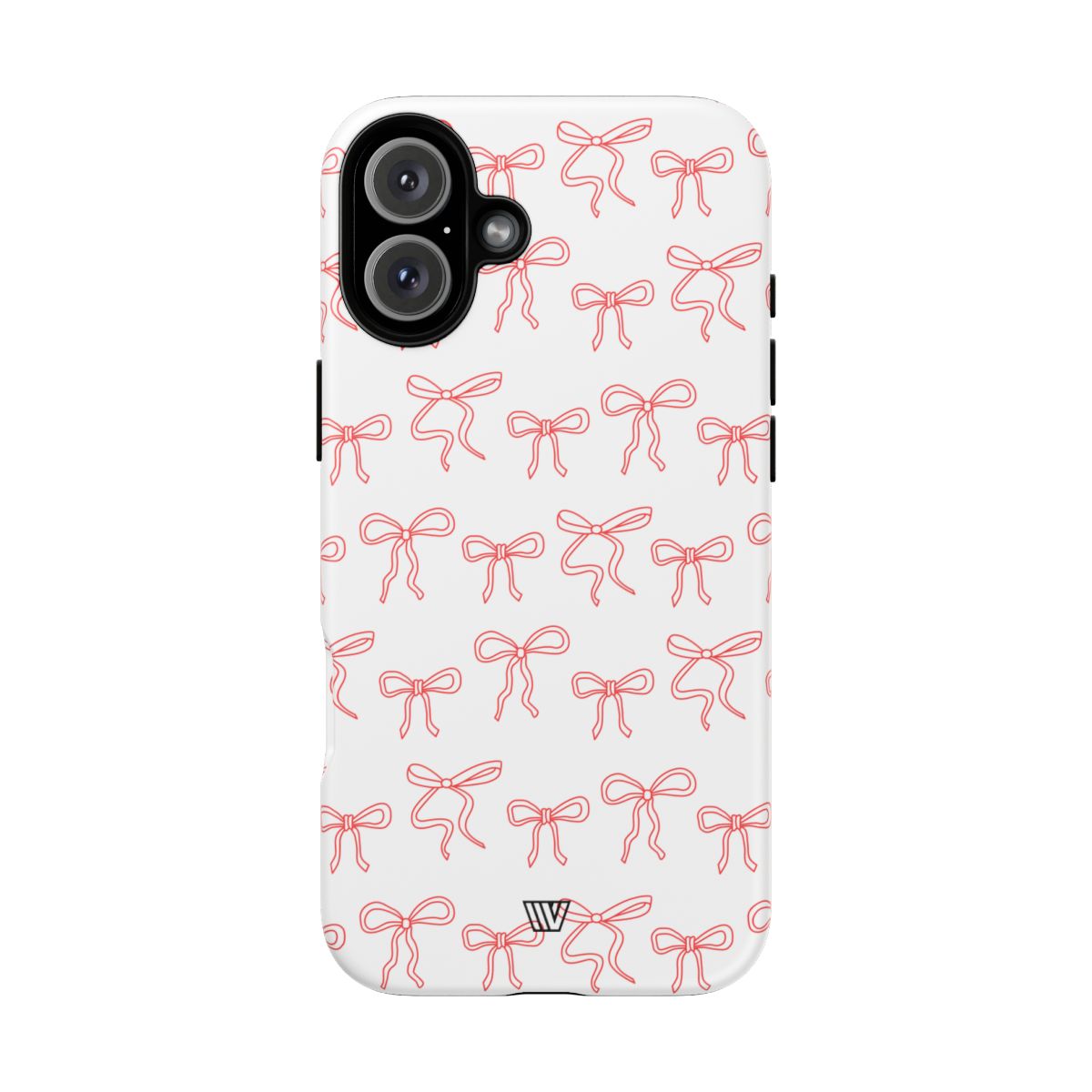 Red Ribbon Tough Phone Case Dual-Layer Impact Resistant Trovvve