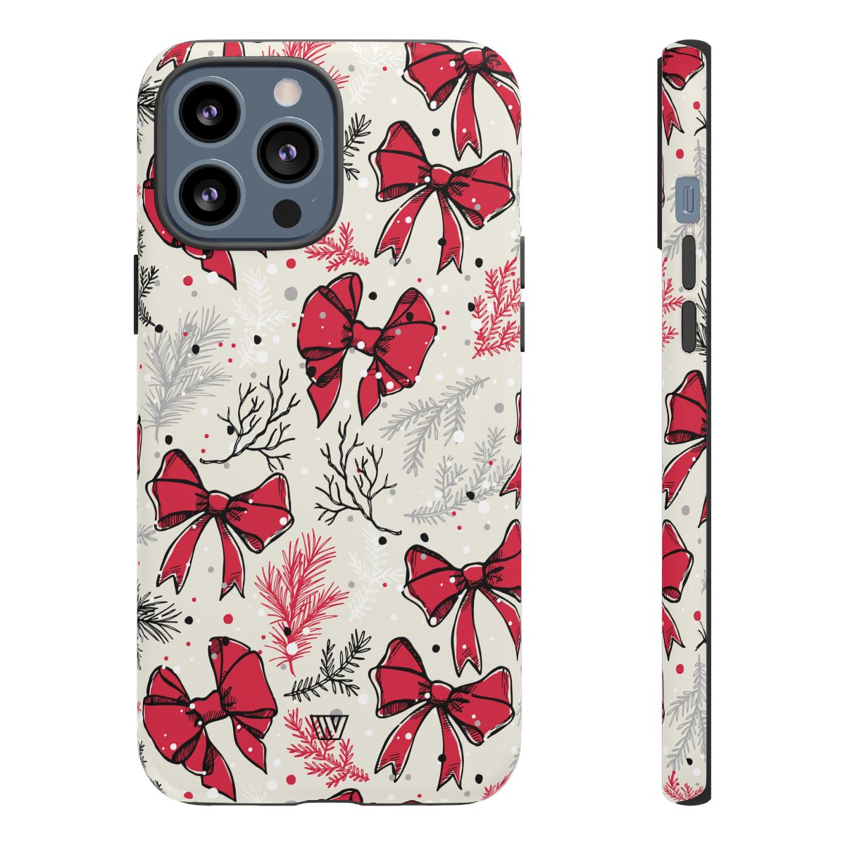 Tough Phone Case Impact-Resistant Dual Layer WINTER BOWS