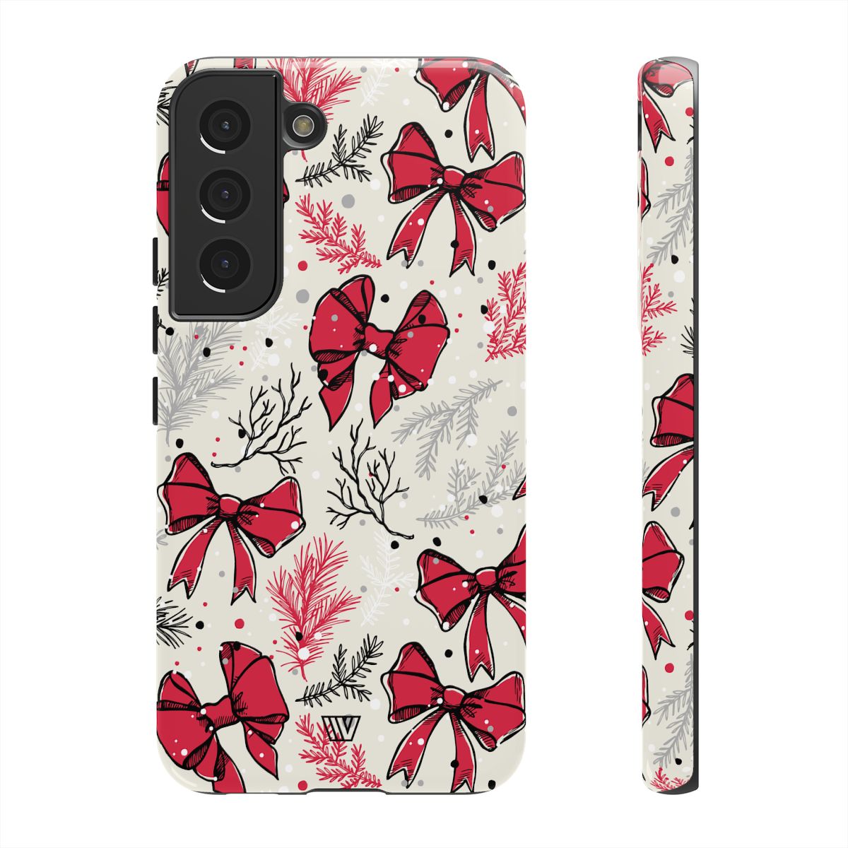 Tough Phone Case Impact-Resistant Dual Layer WINTER BOWS