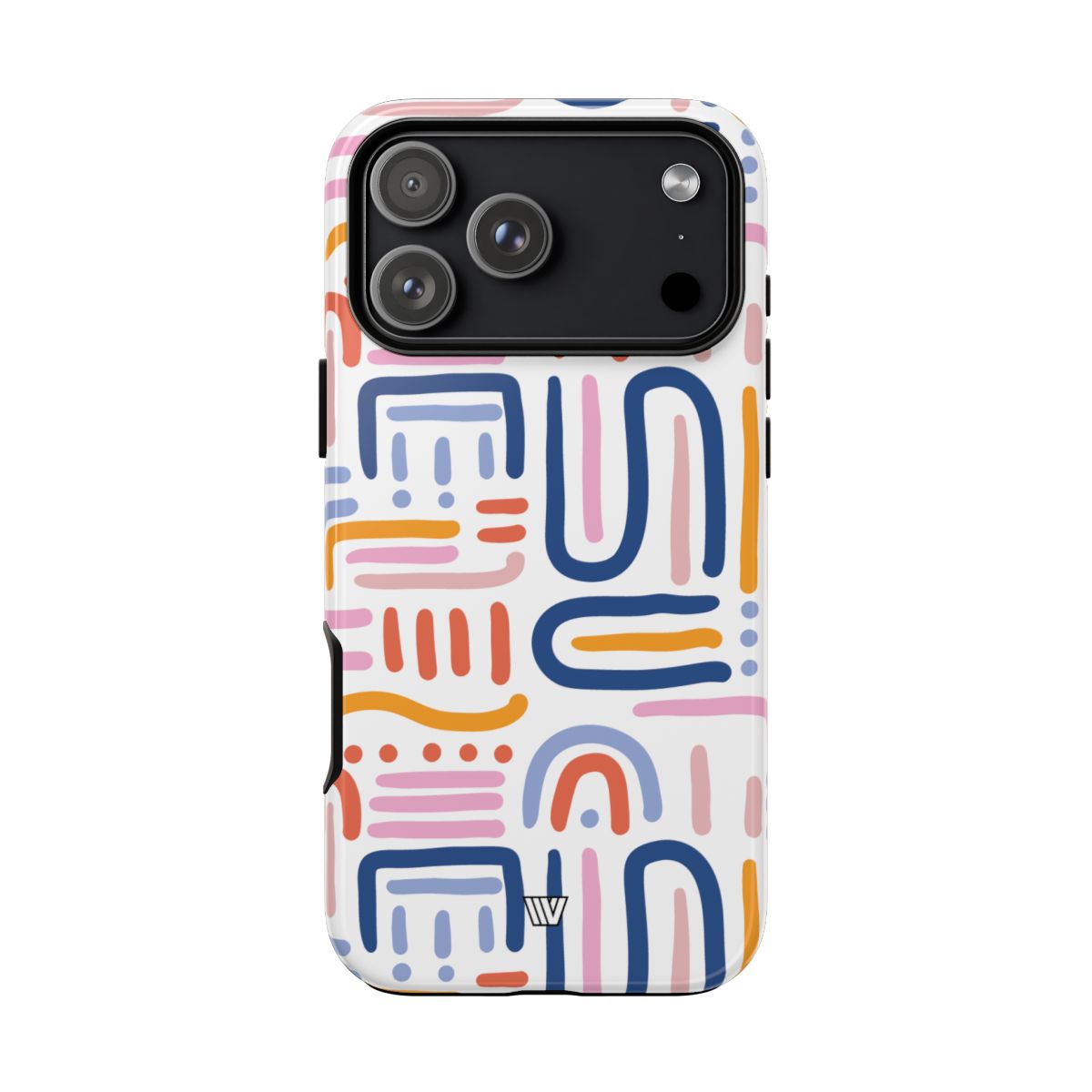 Tough Phone Case Dual-Layer Protection MEMPHIS BOLD LINES
