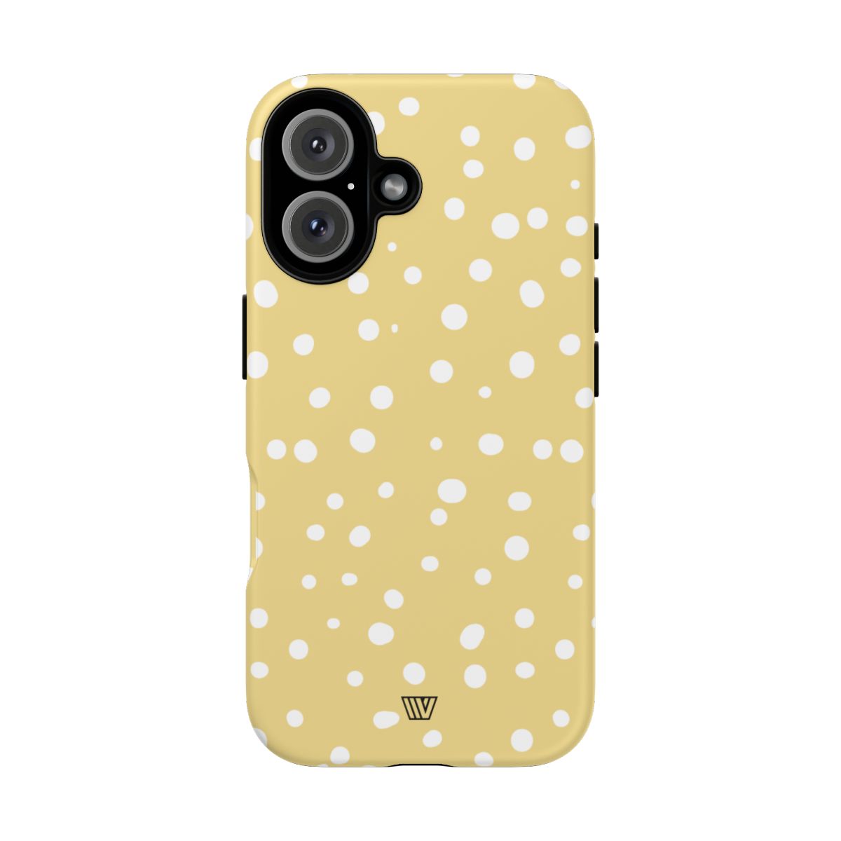 Muted Yellow Dots Tough Phone Case with Impact-Resistant Design