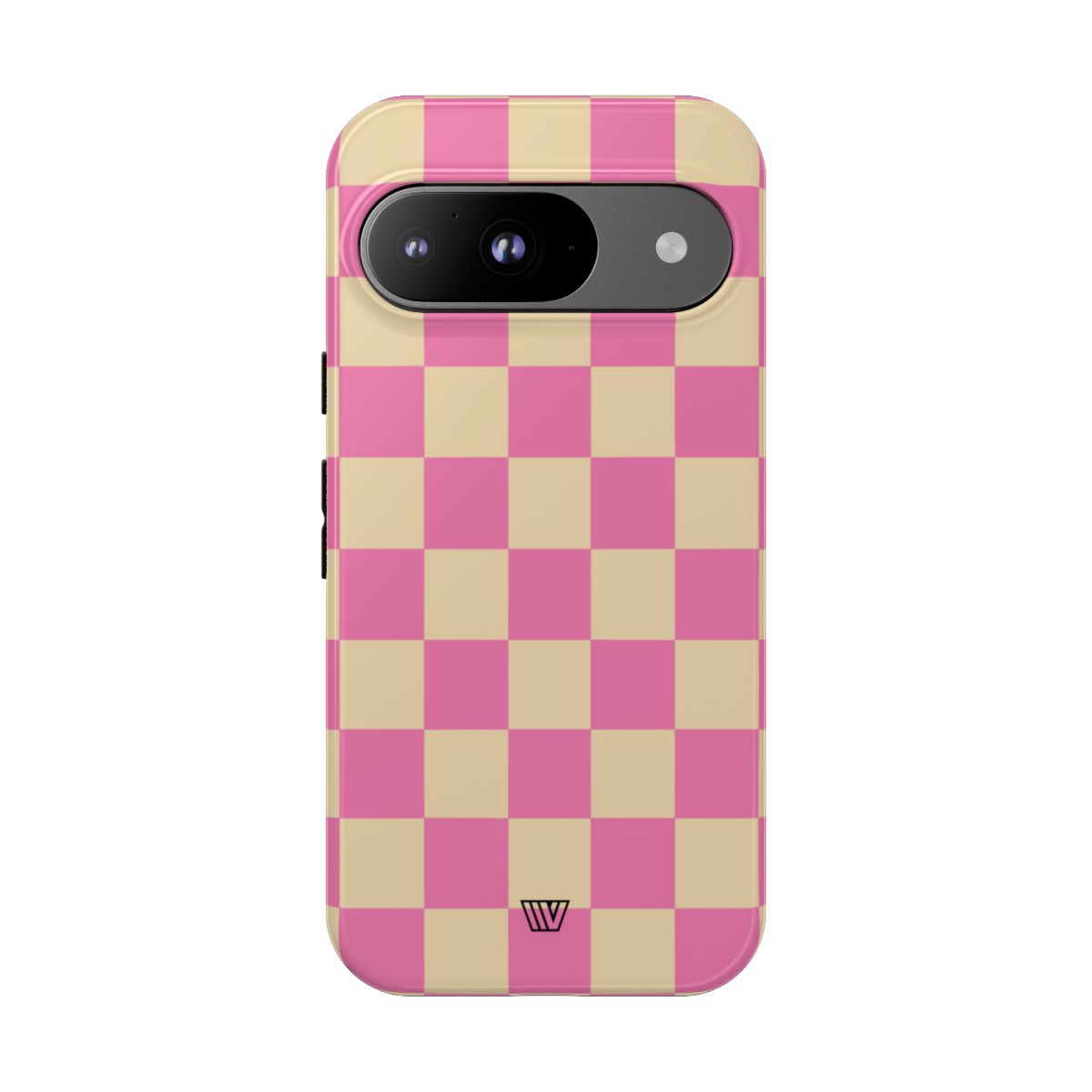 Pink Tan Checkered Tough Phone Case Trovvve