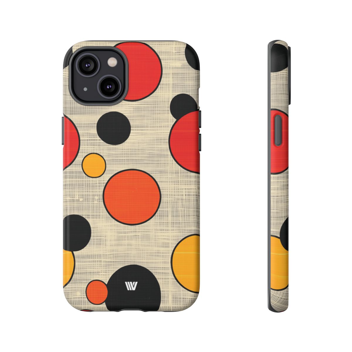 Tough Phone Case Mid-Century Dots Protective Cover