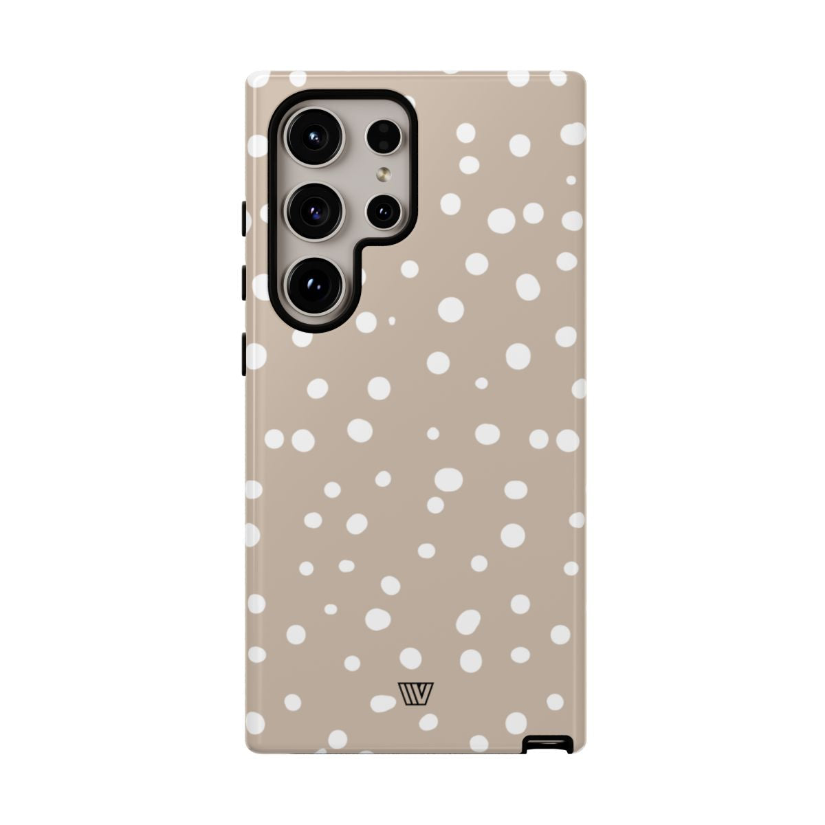 Beige Dots Tough Phone Case Dual-Layer Protective Shell Trovvve