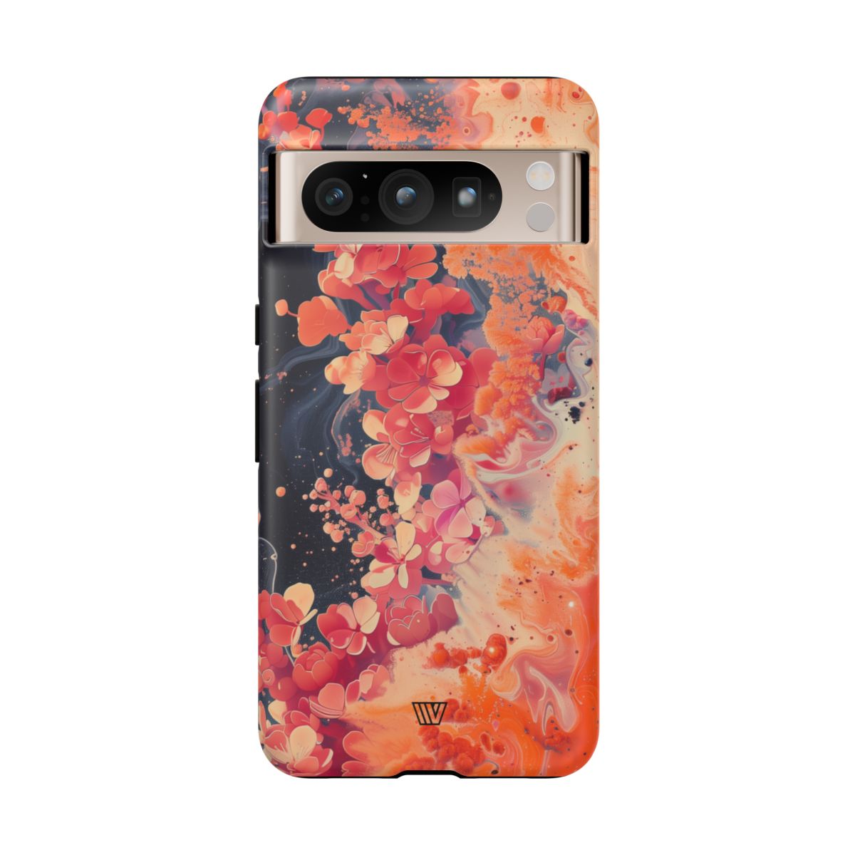 Tough Phone Case Dual-Layer Protection Phone Case WAVE OF FLOWERS
