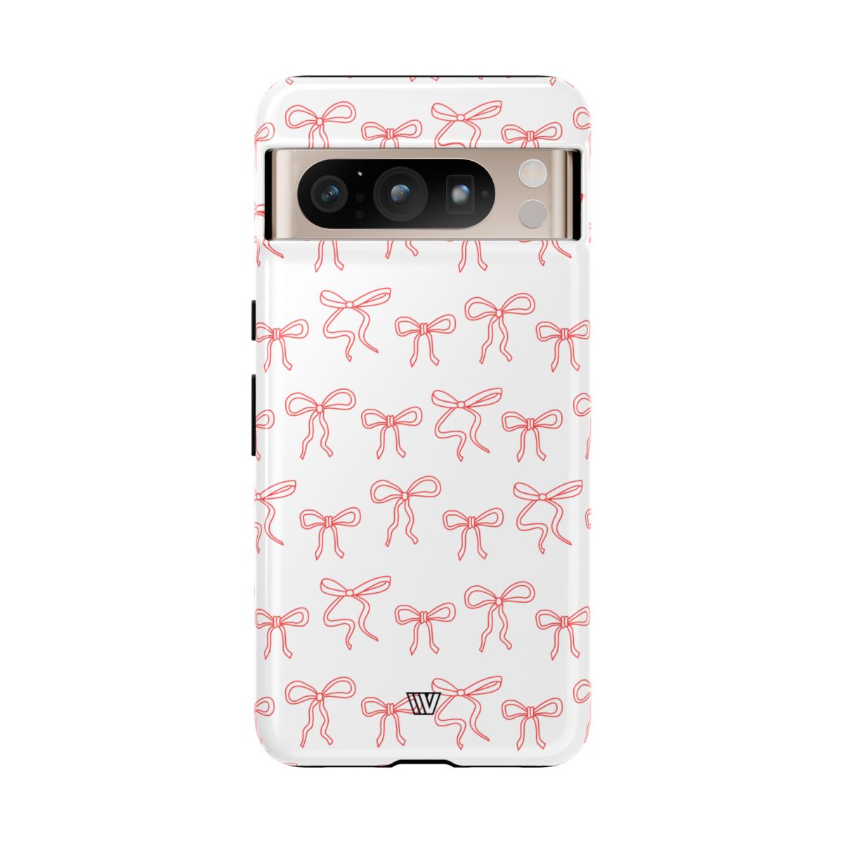 Red Ribbon Tough Phone Case Dual-Layer Impact Resistant Trovvve