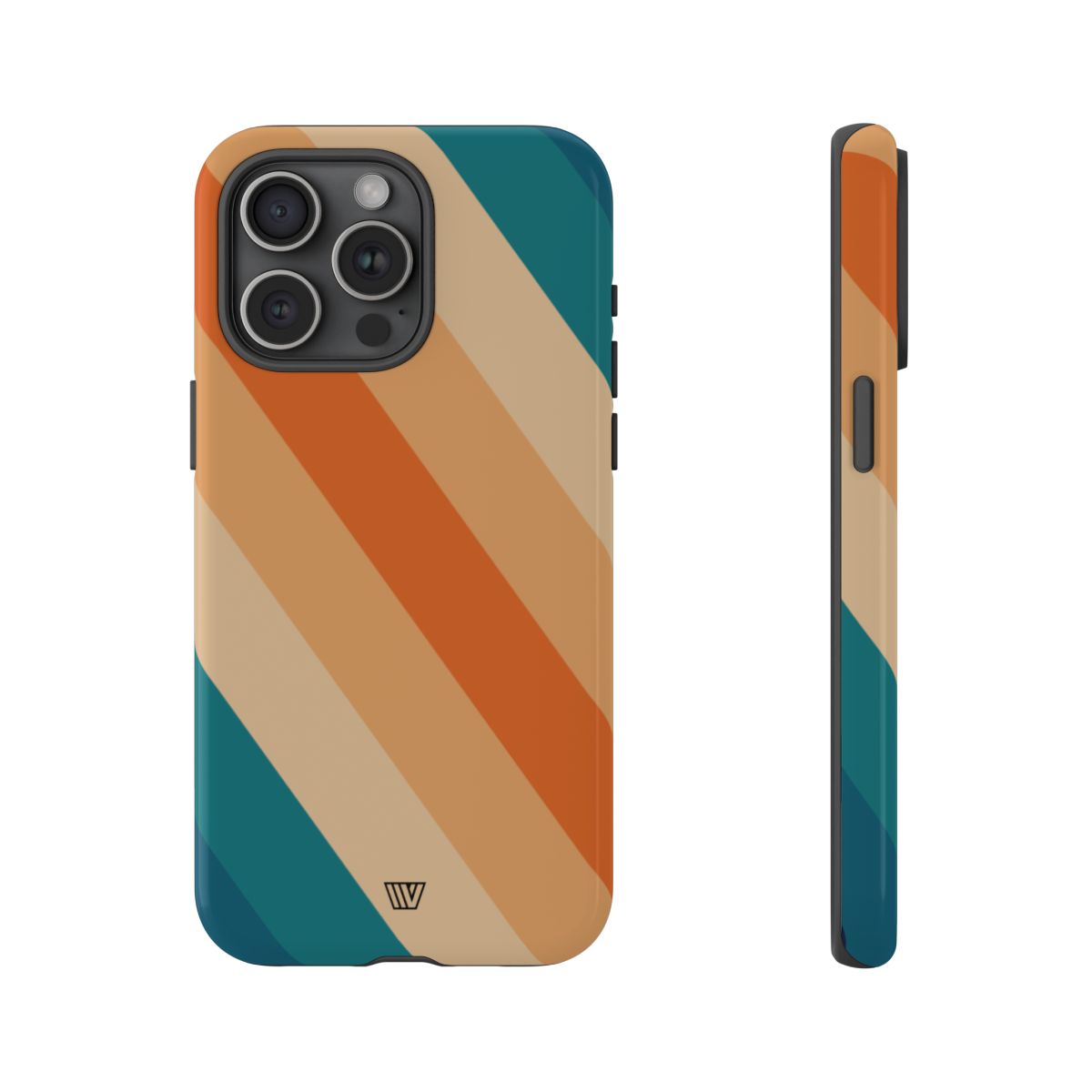 Retro Stripe Tough Phone Case 70s Style