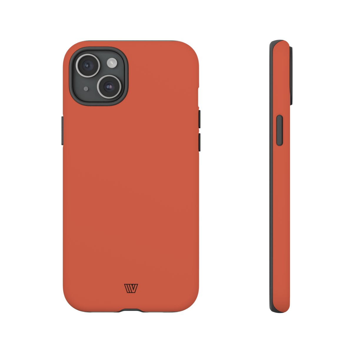 Burnt Sienna Tough Phone Case Dual-Layer Protection