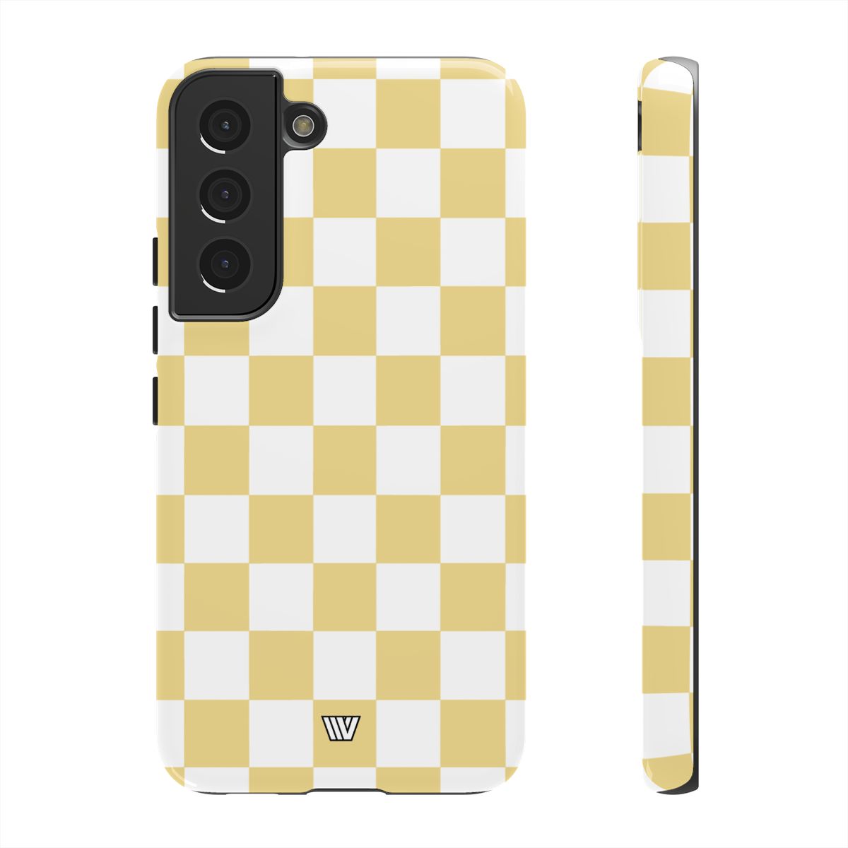 Banana Yellow Checkerboard Tough Phone Case