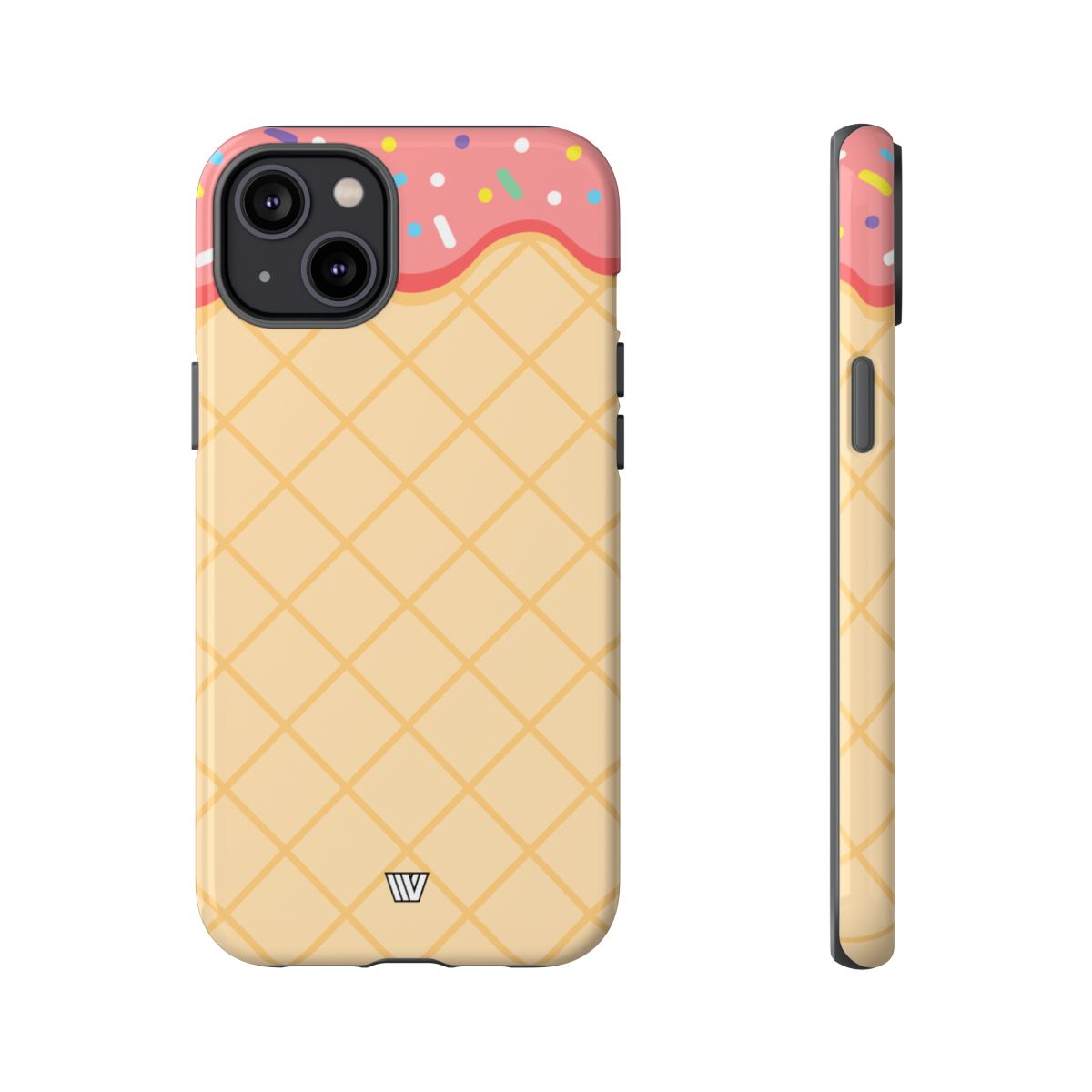 Ice Cream Cone Tough Phone Case Dual-Layer Protection