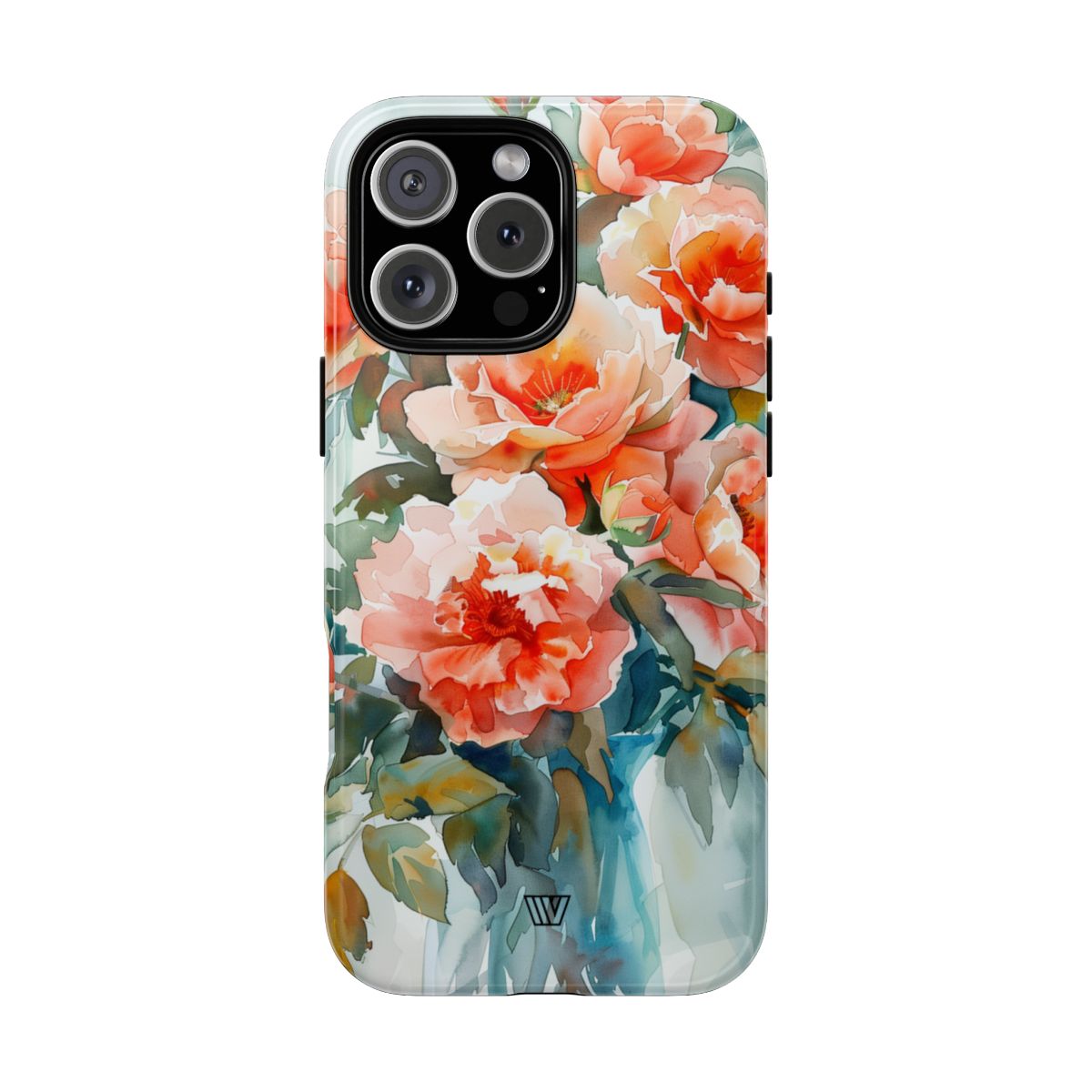 Tough Phone Case Dual-Layer Impact Resistant PEONY DREAMS