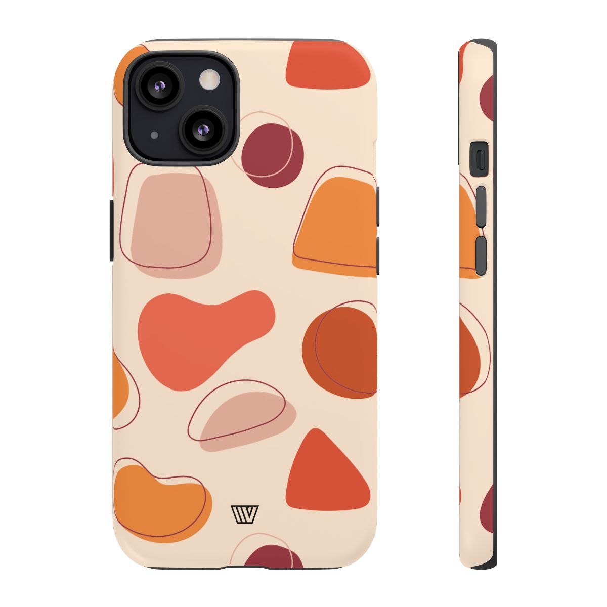 Tough Impact-Resistant Phone Case with Dual Layer WARM SHAPES