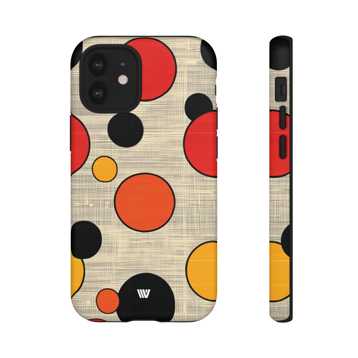 Tough Phone Case Mid-Century Dots Protective Cover